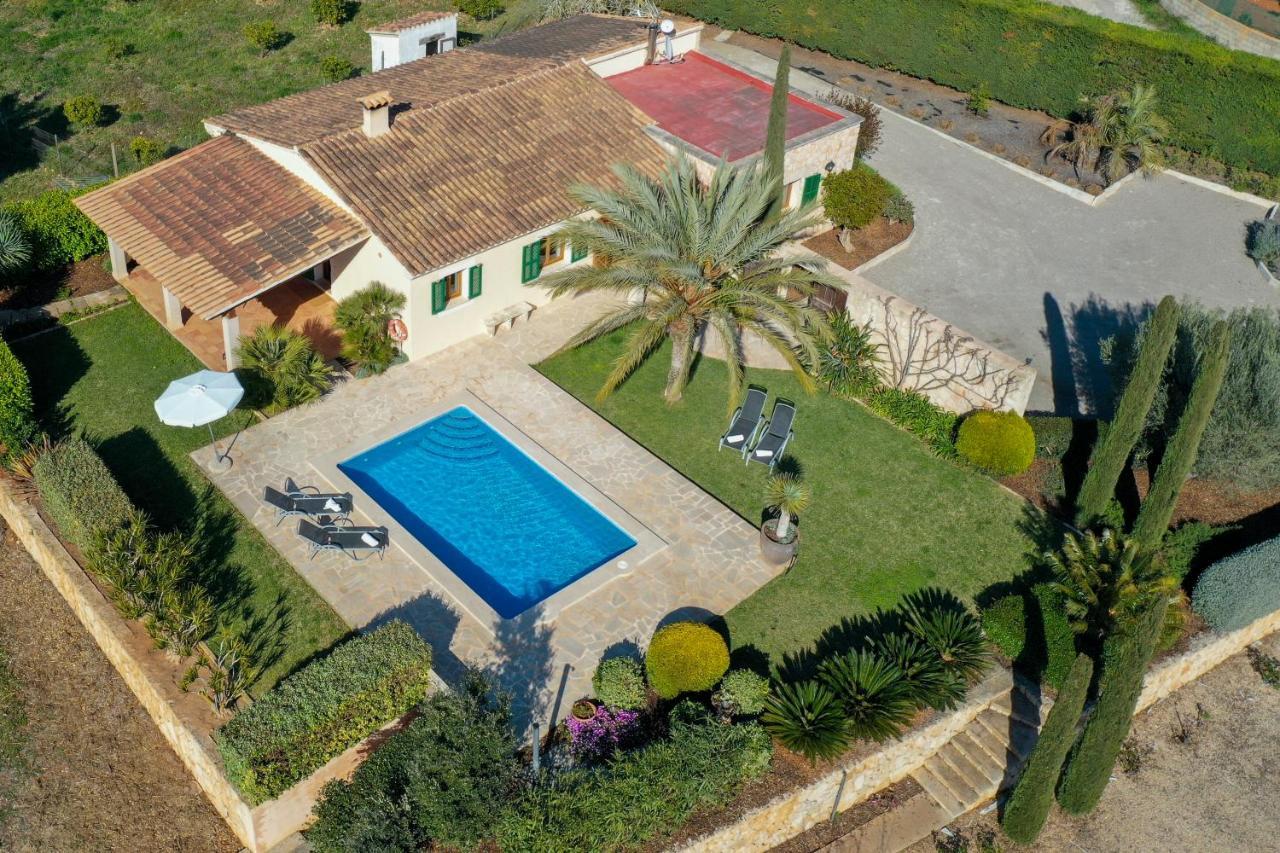 Moderne Finca Can Vicento - Heizung - Pizzaofen Porto Cristo Exterior photo