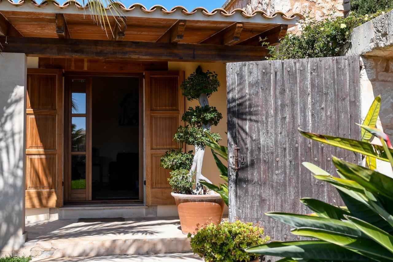 Moderne Finca Can Vicento - Heizung - Pizzaofen Porto Cristo Exterior photo